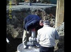 Bohren mit 1000er Bohrkrone