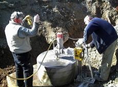 Bohren mit 1000er Bohrkrone